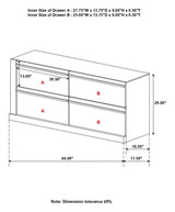 Azalia Black & Walnut Dresser - Ornate Home