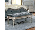 Azha Silver/Gray Bench - Ornate Home
