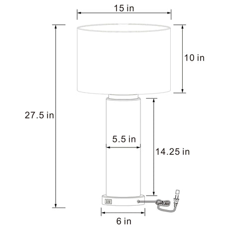 Aziel Cappuccino / Gold Table Lamp - Ornate Home