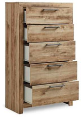 Hyanna Tan Chest w/ 5 Drawers - Ornate Home