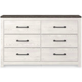 Gerridan White & Gray Dresser and Mirror - Ornate Home