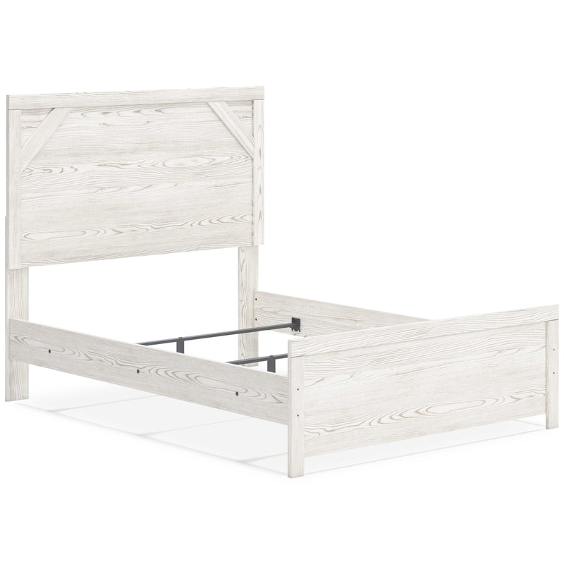 Gerridan White & Gray Full Panel Bed Frame - Ornate Home