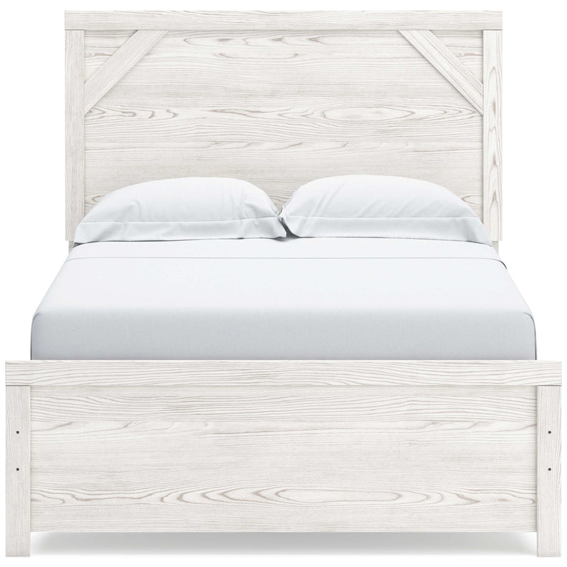 Gerridan White & Gray Full Panel Bed Frame - Ornate Home