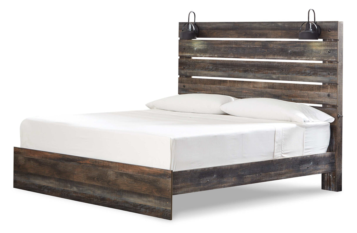 Drystan Multi Tone King Panel Bed - Ornate Home