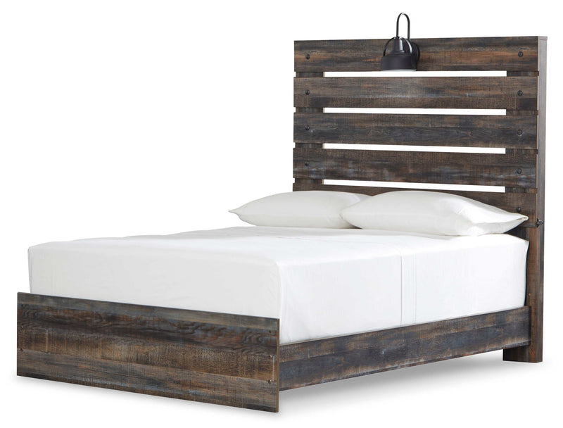 Drystan Multi Tone Full Panel Bed - Ornate Home