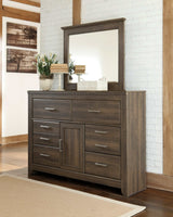 Juararo Dark Brown Dresser & Mirror - Ornate Home