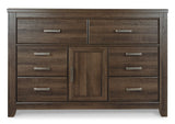 Juararo Dark Brown Dresser - Ornate Home