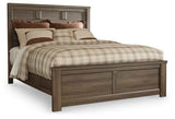 Juararo Dark Brown Panel Bed - Ornate Home