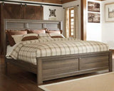 Juararo Dark Brown Panel Bed - Ornate Home