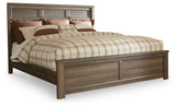 Juararo Dark Brown Panel Bed - Ornate Home