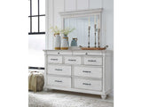 Kanwyn Whitewash Dresser & Mirror - Ornate Home