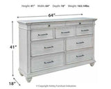 Kanwyn Whitewash Dresser - Ornate Home