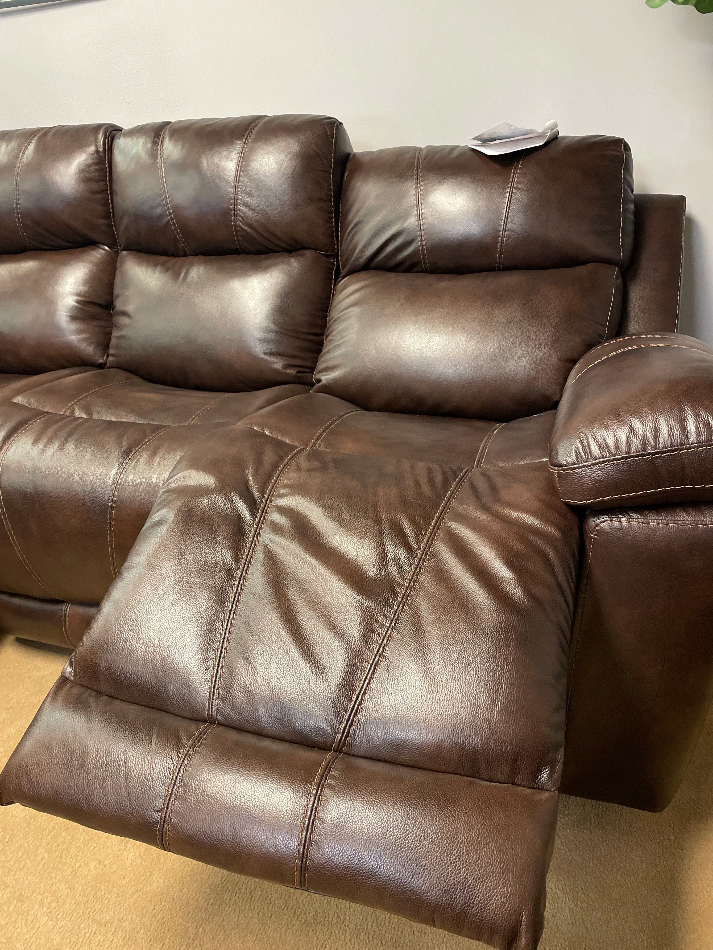 Edmar Chocolate Power Reclining Sofa - Ornate Home