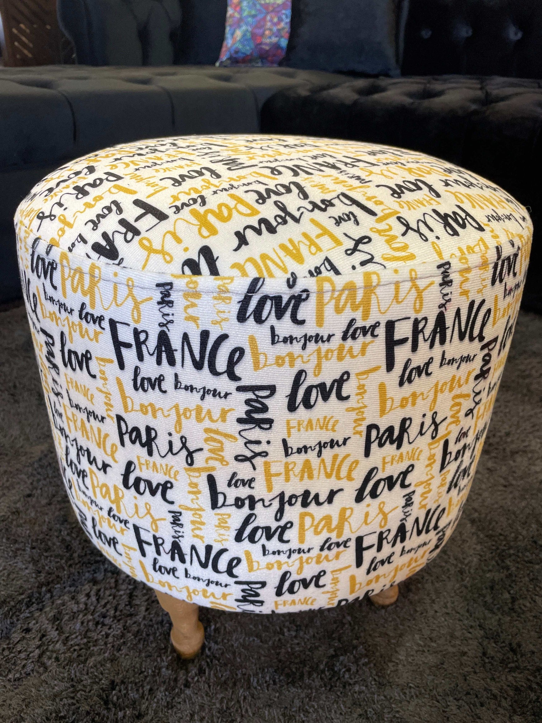 BOGO! Small Multi Color Accent Pouf - Ornate Home