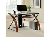 Baden Oak & Black Computer Desk - Ornate Home
