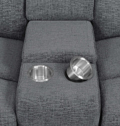 Bahrain Charcoal 5 Pc Theater Seating (3R) - Ornate Home