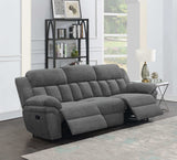 Bahrain Charcoal Motion Sofa - Ornate Home