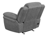 Bahrain Charcoal Power Glider Recliner - Ornate Home