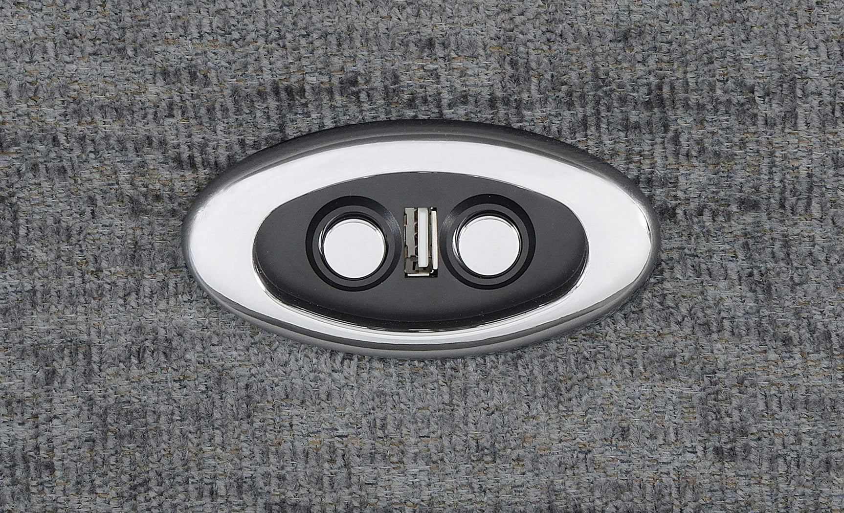 Bahrain Charcoal Power Loveseat - Ornate Home