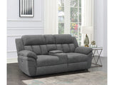 Bahrain Charcoal Power Reclining Loveseat - Ornate Home
