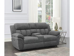 Bahrain Charcoal Power Reclining Loveseat - Ornate Home