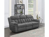 Bahrain Charcoal Power Reclining Sofa - Ornate Home