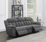 Bahrain Charcoal Power Reclining Sofa - Ornate Home