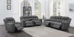 Bahrain Charcoal Power Reclining Sofa - Ornate Home