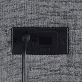 Bahrain Charcoal Power Sofa - Ornate Home