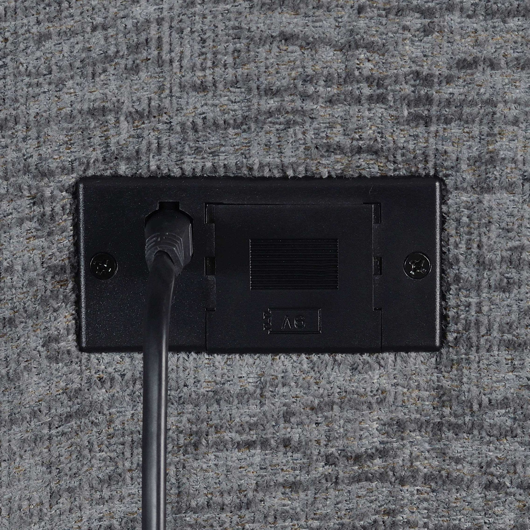 Bahrain Charcoal Power Sofa - Ornate Home