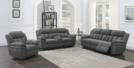 Bahrain Charcoal Power Sofa - Ornate Home
