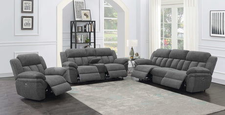 Bahrain Charcoal Power Sofa - Ornate Home