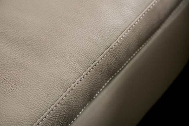 Balderico Taupe Real Italian Leather Power Loveseat - Ornate Home