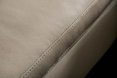 Balderico Taupe Real Italian Leather Power Loveseat - Ornate Home
