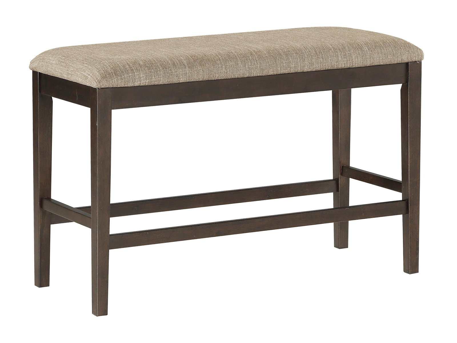 Balin Dark Brown Counter Height Bench - Ornate Home