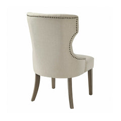 Baney Beige and Rustic Honey Tufted Uph. Side Chair - Ornate Home
