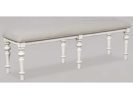 Bardot Cottage Dining Bench w/ Uph. Seat - Ornate Home