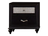 Barzini Black Nightstand - Ornate Home
