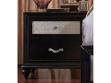 Barzini Black Nightstand - Ornate Home