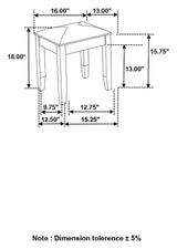 Barzini Metallic & White Vanity Stool - Ornate Home