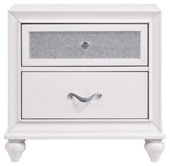 Barzini White / Grey Queen Bed 5 Pc Set - Ornate Home
