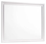 Barzini White California King Bed 4 Pc Set - Ornate Home