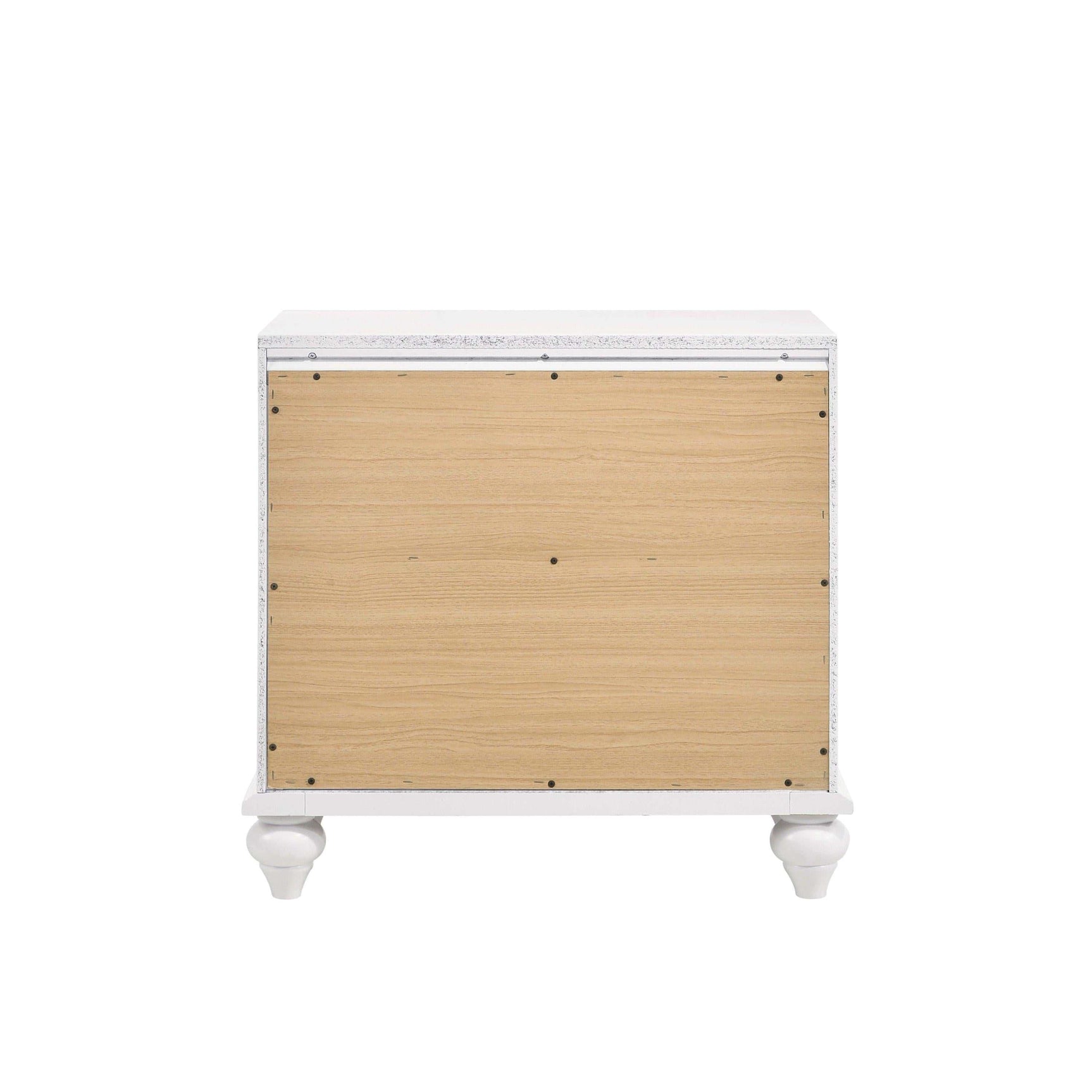 Barzini White Nightstand - Ornate Home