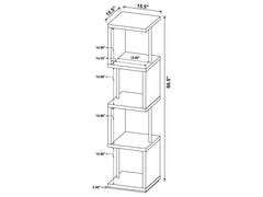 Baxter Black & Chrome Bookcase - Ornate Home