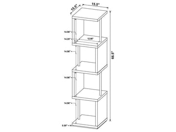 Baxter Black & Chrome Bookcase - Ornate Home