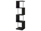 Baxter Black & Chrome Bookcase - Ornate Home