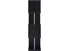 Baxter Black & Chrome Bookcase - Ornate Home