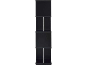 Baxter Black & Chrome Bookcase - Ornate Home