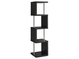 Baxter Black & Chrome Bookcase - Ornate Home