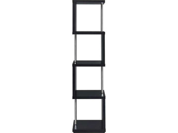 Baxter Black & Chrome Bookcase - Ornate Home